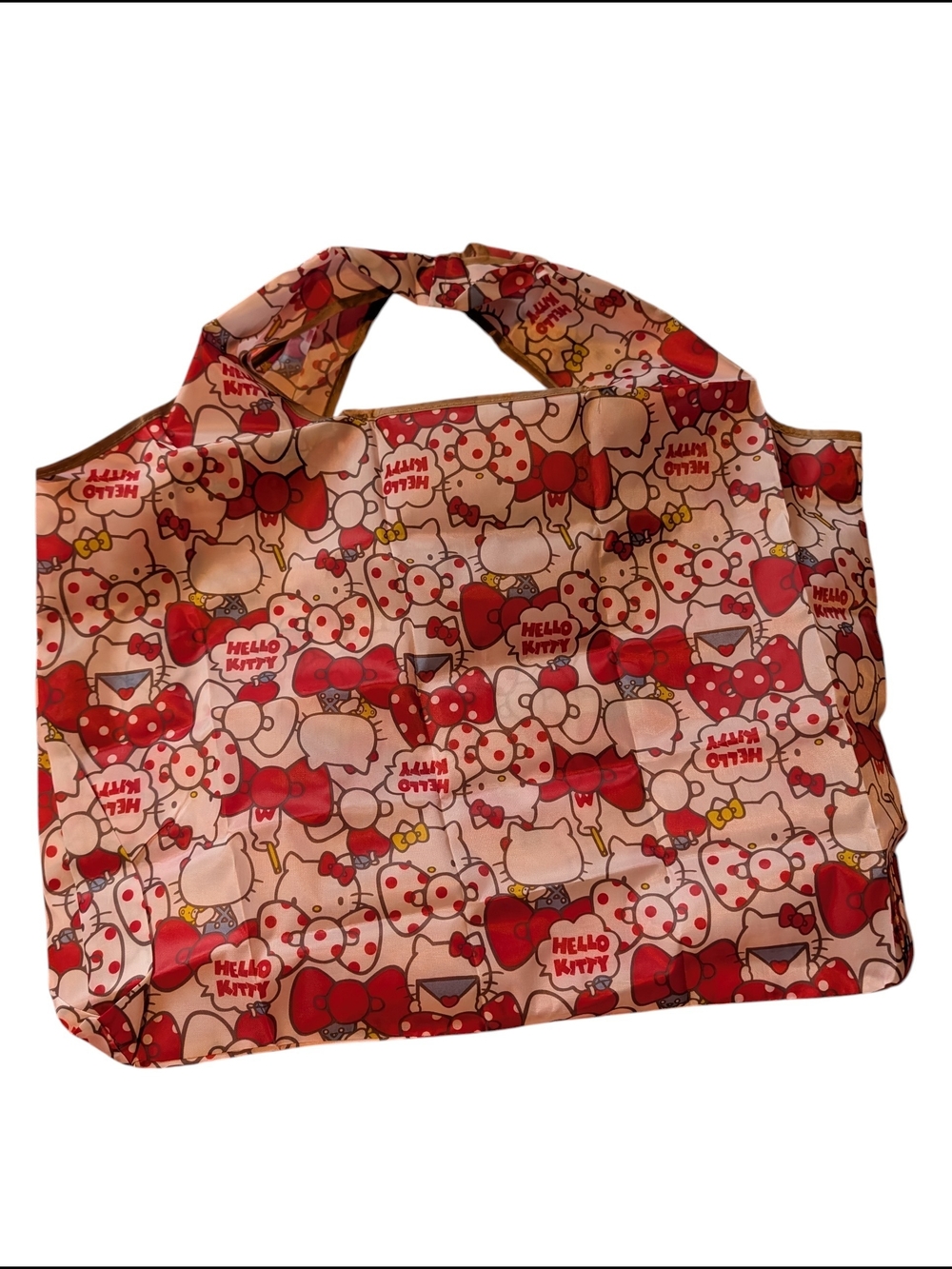 Hello Kitty Pink and Red Patterned Tote Bag